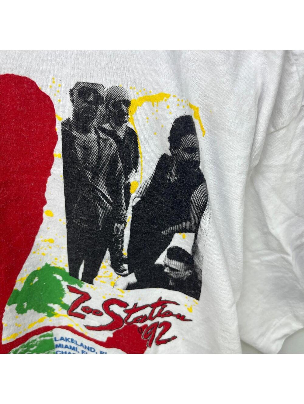 Vintage U2 Zoo Station 1992 Tour Graphic T-Shirt Xl 2xl - Picture 7 of 10